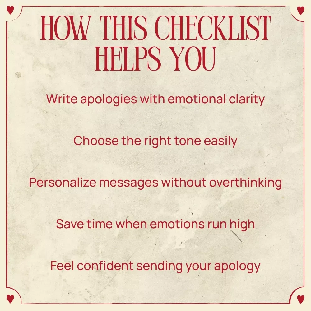 Using AI to Write a Heartfelt Apology If Valentine’s Day Went Wrong | Digital Checklist Guide for Meaningful Messages