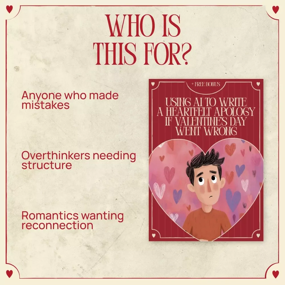 Using AI to Write a Heartfelt Apology If Valentine’s Day Went Wrong | Digital Checklist Guide for Meaningful Messages