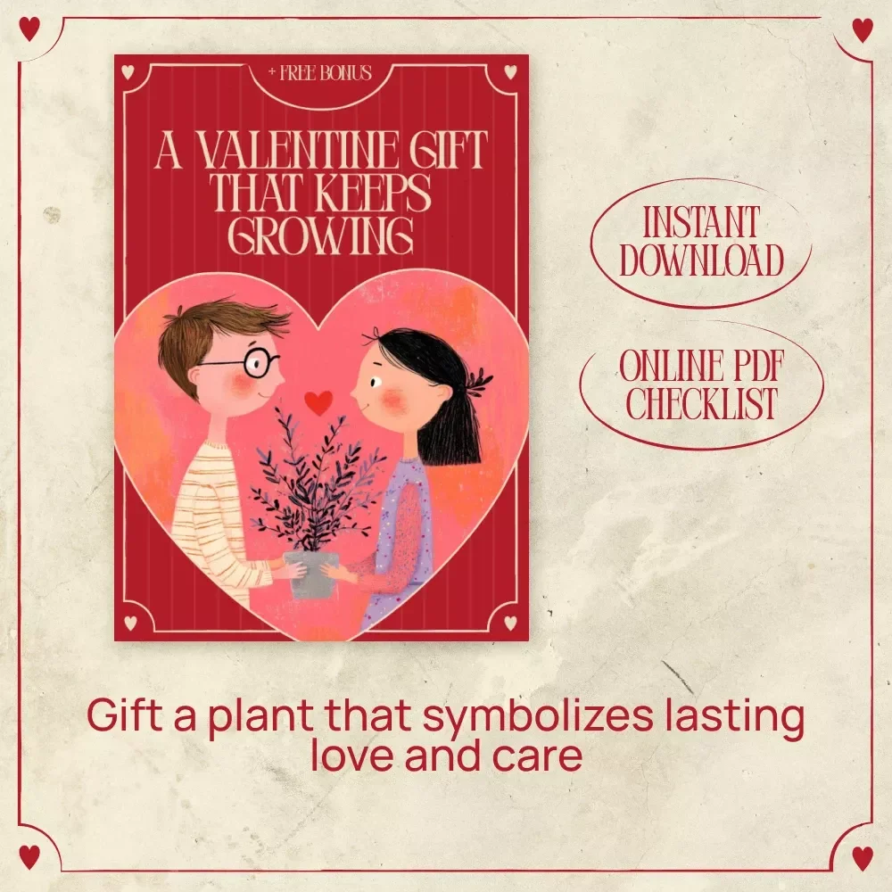 A Valentine Gift That Keeps Growing: A Thoughtful Plant Care Guide & Checklist for Lasting Love