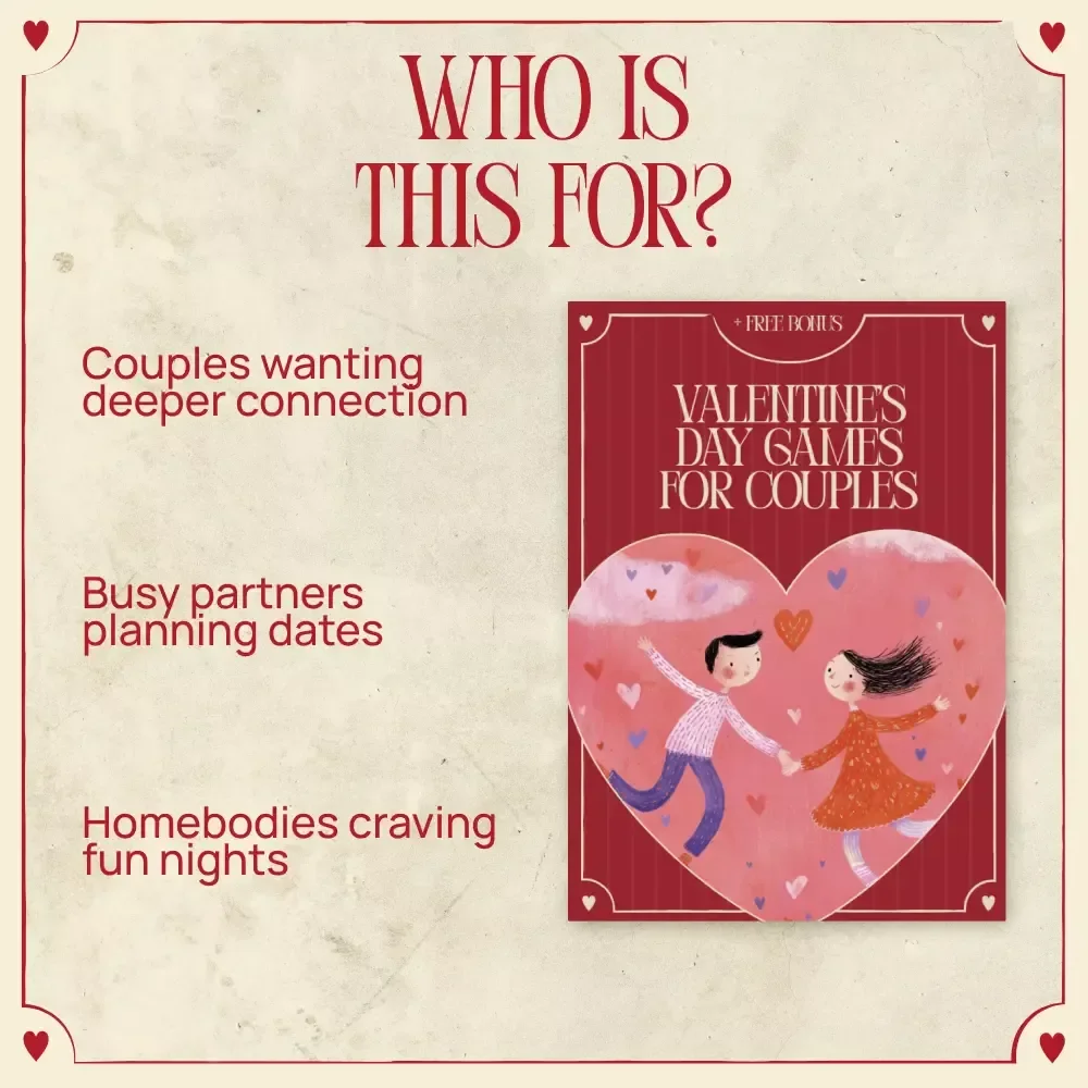 Valentine’s Day Games for Couples – Fun & Romantic Guide for At-Home Date Night | Valentine’s Day Games for Couples Digital Download