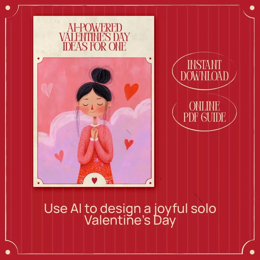 AI-Powered Valentine’s Day Ideas for One – Self Love Valentine’s Day Ideas with AI | Digital Ebook for Solo Celebration, Mindful Rituals & Personalized Self-Care