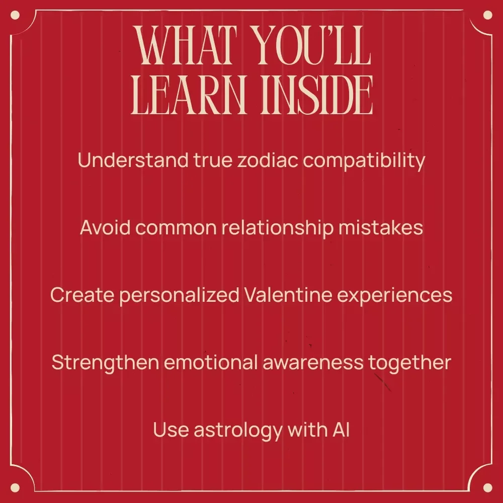 Love Written in the Stars This Valentine’s Day | Astrology Compatibility Ebook | Guide for Couples & Soulmates
