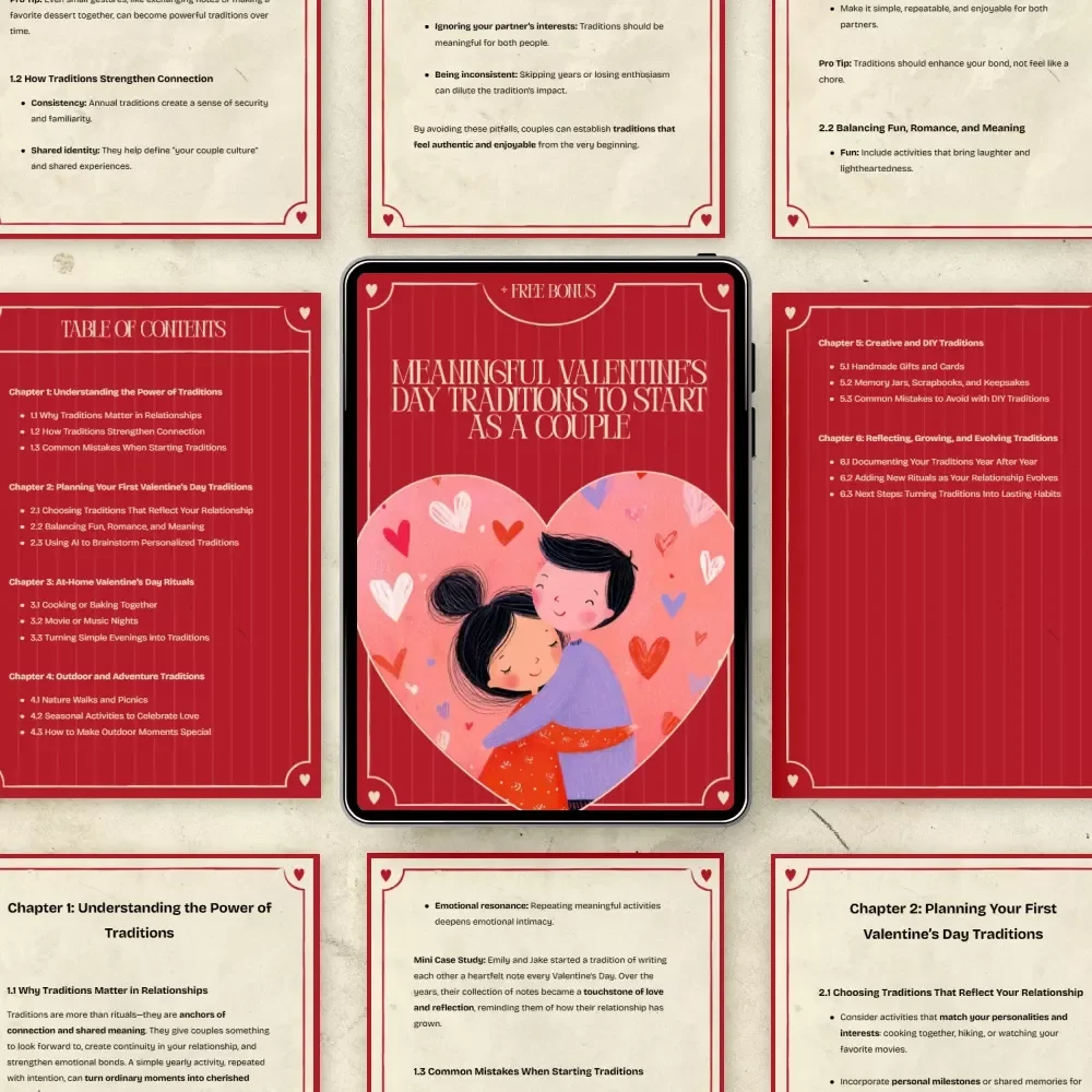 Meaningful Valentine’s Day Traditions to Start as a Couple: The Ultimate Guide to Valentine’s Day Traditions to Start as a Couple eBook