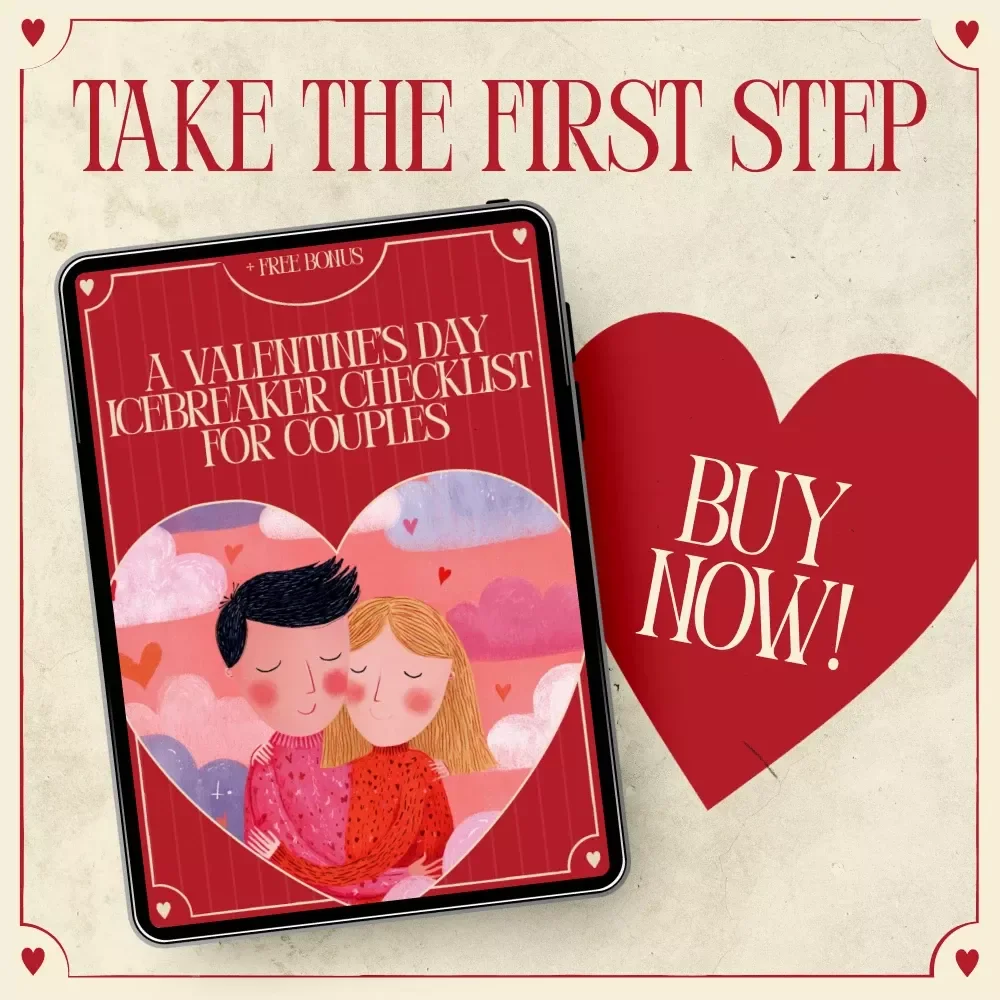 A Valentine’s Day Icebreaker Checklist for Couples – Fun Relationship Games, Conversation Starters, and Romantic Activities Digital Download