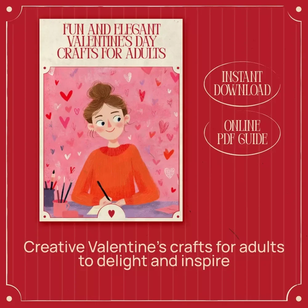 Fun and Elegant Valentine’s Day Crafts for Adults: Creative DIY Ideas, Paper Crafts, Home Décor & Wearable Projects for Valentine's Day Crafts for Adults