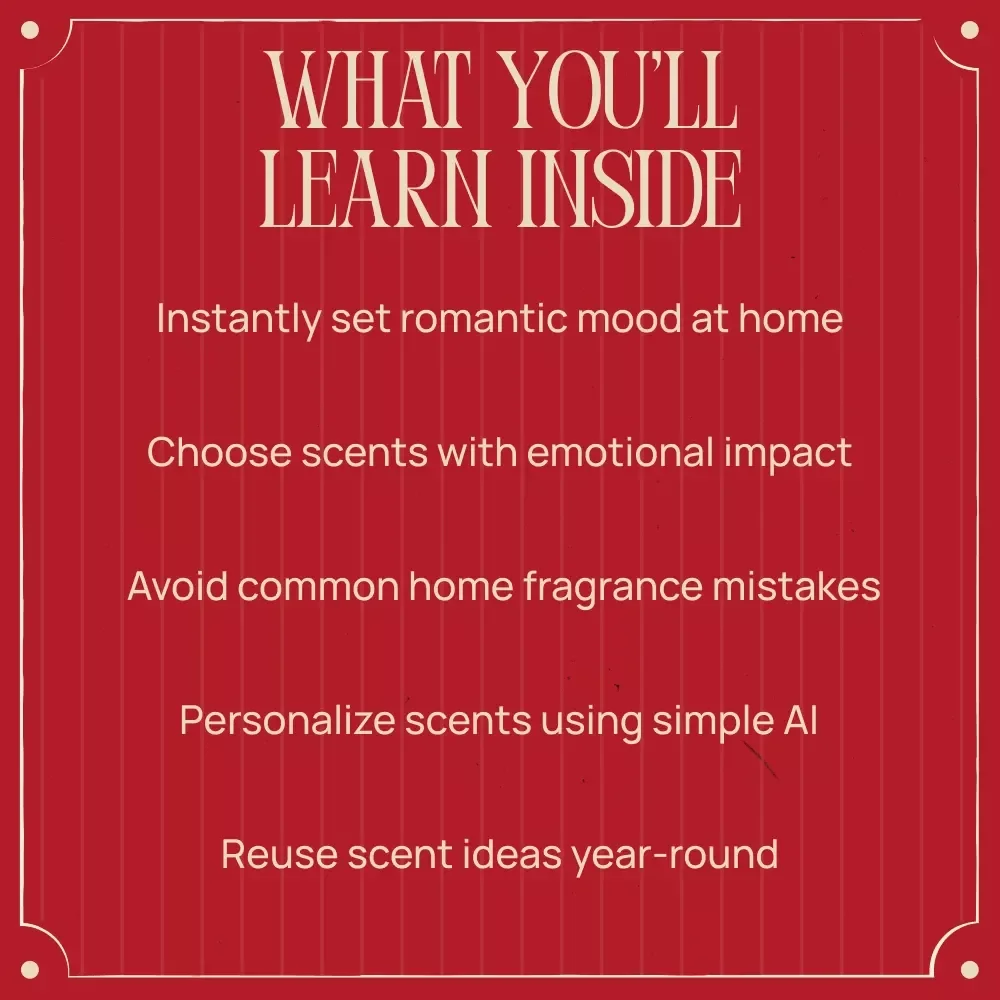 Valentine’s Day Home Fragrance Ideas That Set the Mood | Romantic Scent Styling Guide, Cozy Home Aromas, Valentine’s Day Atmosphere eBook, Digital Download