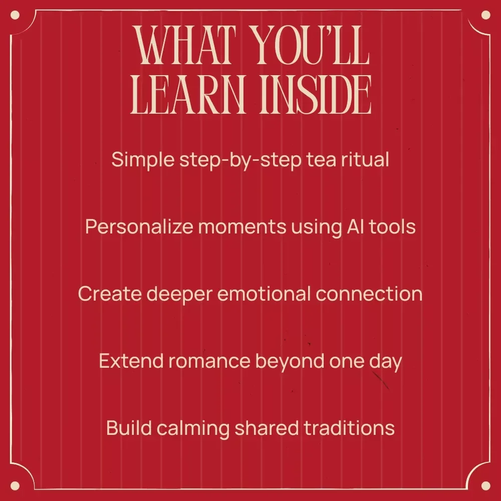 A Quiet Cup of Love for Valentine’s Day – A Romantic At-Home Tea Ritual Guide for Couples | Valentine’s Day Tea Ceremony at Home