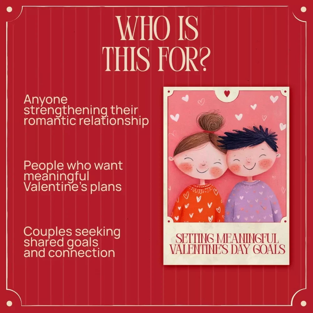Setting Meaningful Valentine’s Day Goals | Relationship Planning Ebook | Valentine’s Day Goals for Your Relationship | Couples Reflection & Connection Guide