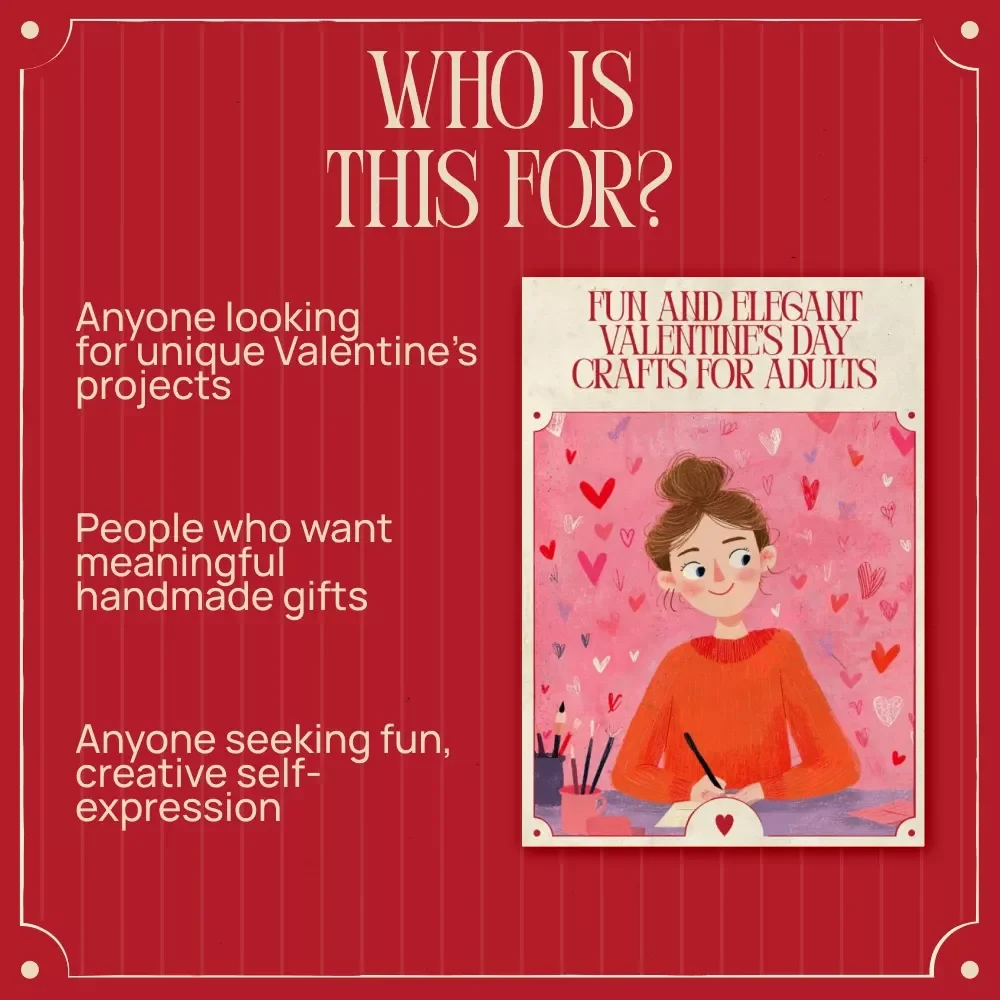 Fun and Elegant Valentine’s Day Crafts for Adults: Creative DIY Ideas, Paper Crafts, Home Décor & Wearable Projects for Valentine's Day Crafts for Adults