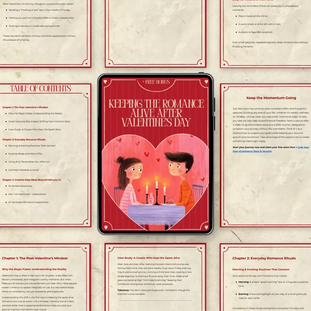 Keeping the Romance Alive After Valentine’s Day – A Practical Relationship Guide for post valentine's day care keeping the romance alive, Daily Connection Rituals & Long-Term Love