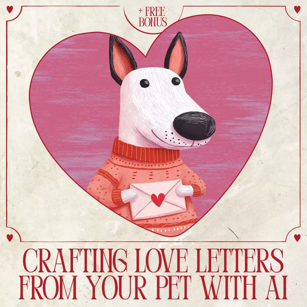 Crafting Love Letters from Your Pet with AI – Digital Guide to Use AI to Write a Love Letter from Your Pet, Cute Valentine & Gift Idea