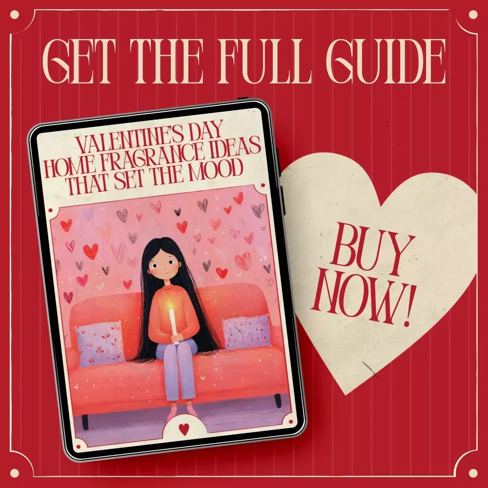 Valentine’s Day Home Fragrance Ideas That Set the Mood | Romantic Scent Styling Guide, Cozy Home Aromas, Valentine’s Day Atmosphere eBook, Digital Download