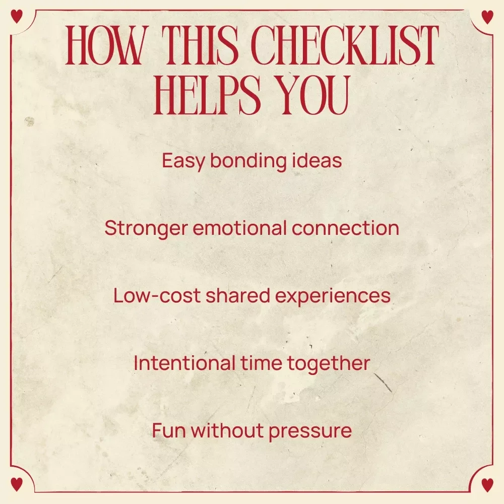 If Their Love Language is Quality Time: Activity Ideas Checklist | Thoughtful Connection Guide for Couples & Relationships