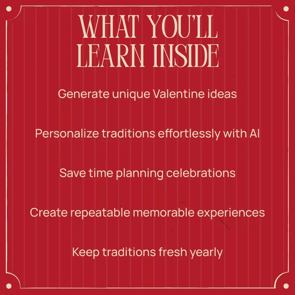 Crafting Your Perfect Valentine’s Day Tradition with Technology – AI-Powered eBook Guide to Generate Ideas for an Annual Valentine’s Day Tradition