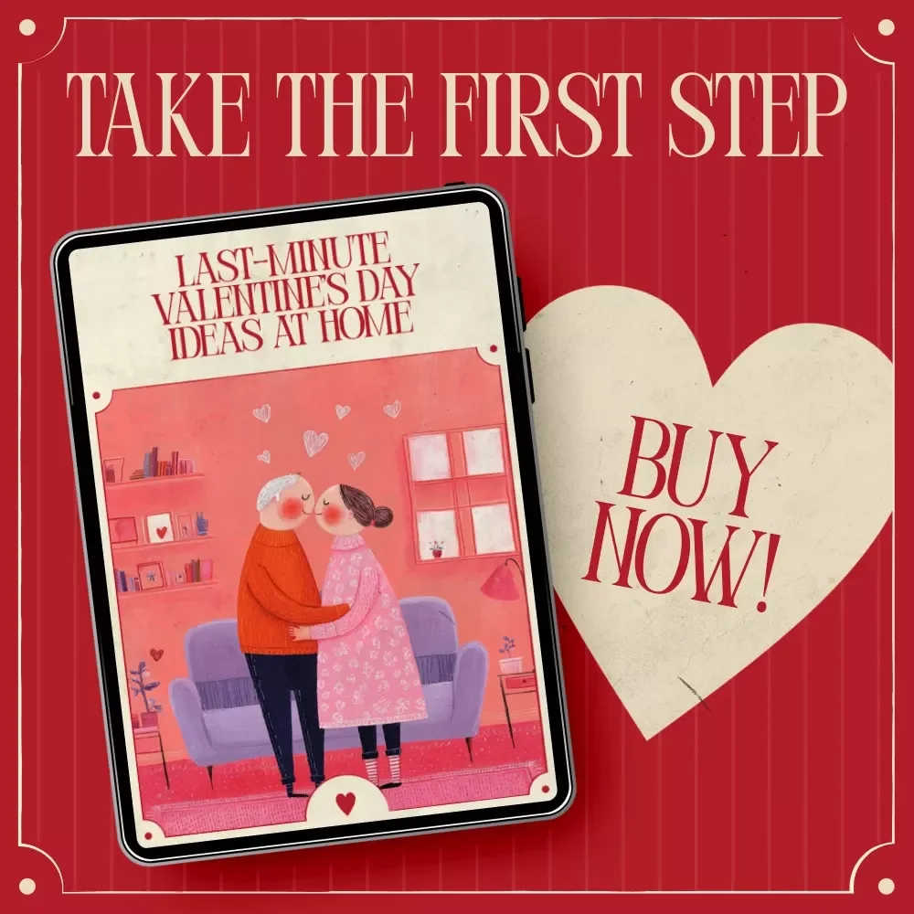 Last-Minute Valentine’s Day Ideas at Home Checklist | last minute valentine's day ideas at home | Cozy Romantic Date Night Planner