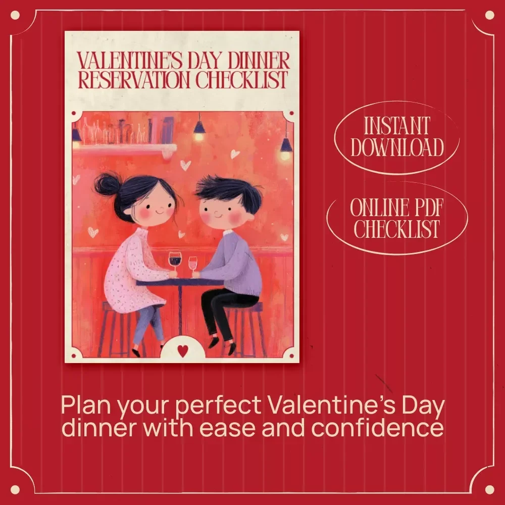 Valentine’s Day Dinner Reservation Checklist – Essential Tips for Perfect Planning