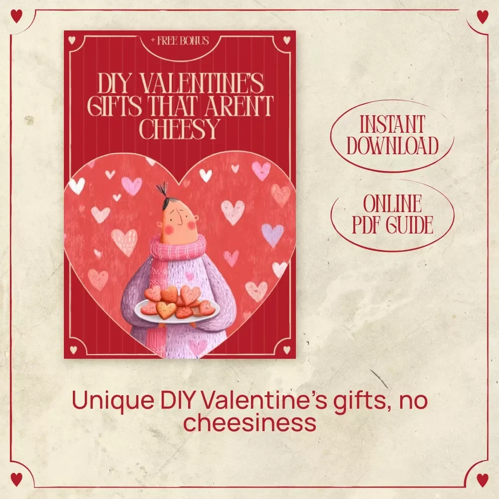 DIY Valentine’s Gifts That Aren’t Cheesy – Thoughtful Handmade Ideas eBook | diy valentine's gifts that aren't cheesy Guide