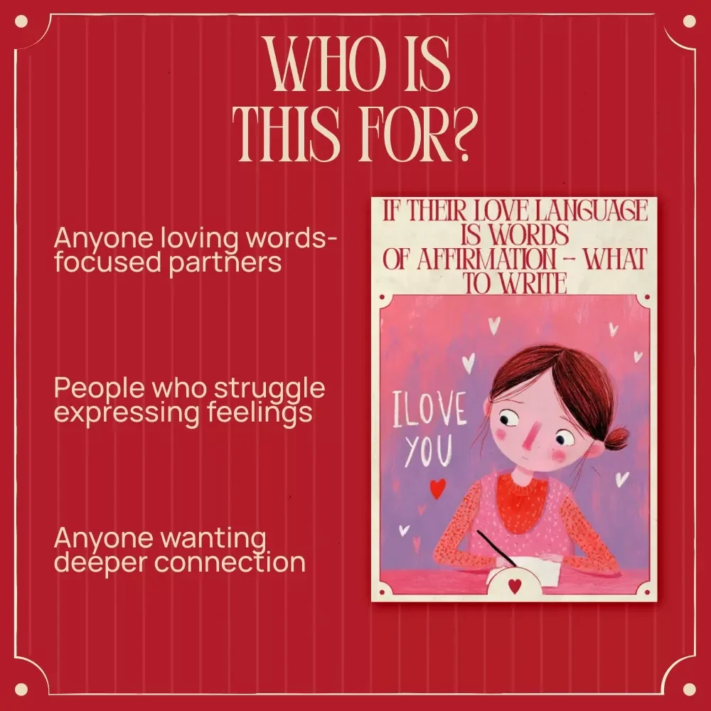 If Their Love Language Is Words of Affirmation – What to Write | Printable Checklist for Meaningful Messages & Relationship Communication