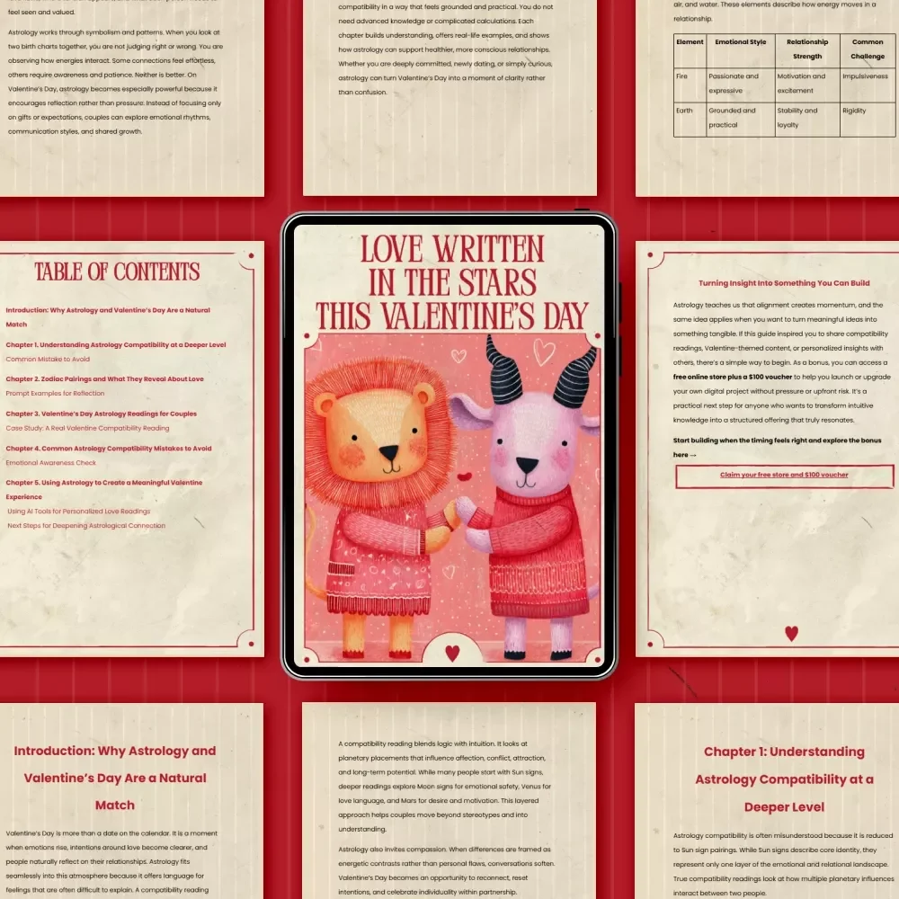 Love Written in the Stars This Valentine’s Day | Astrology Compatibility Ebook | Guide for Couples & Soulmates