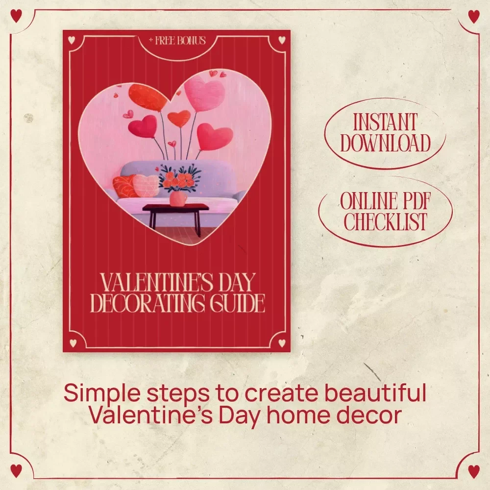 Valentine’s Day Decorating Guide - How to Decorate for Valentine’s Day at Home | Digital Checklist