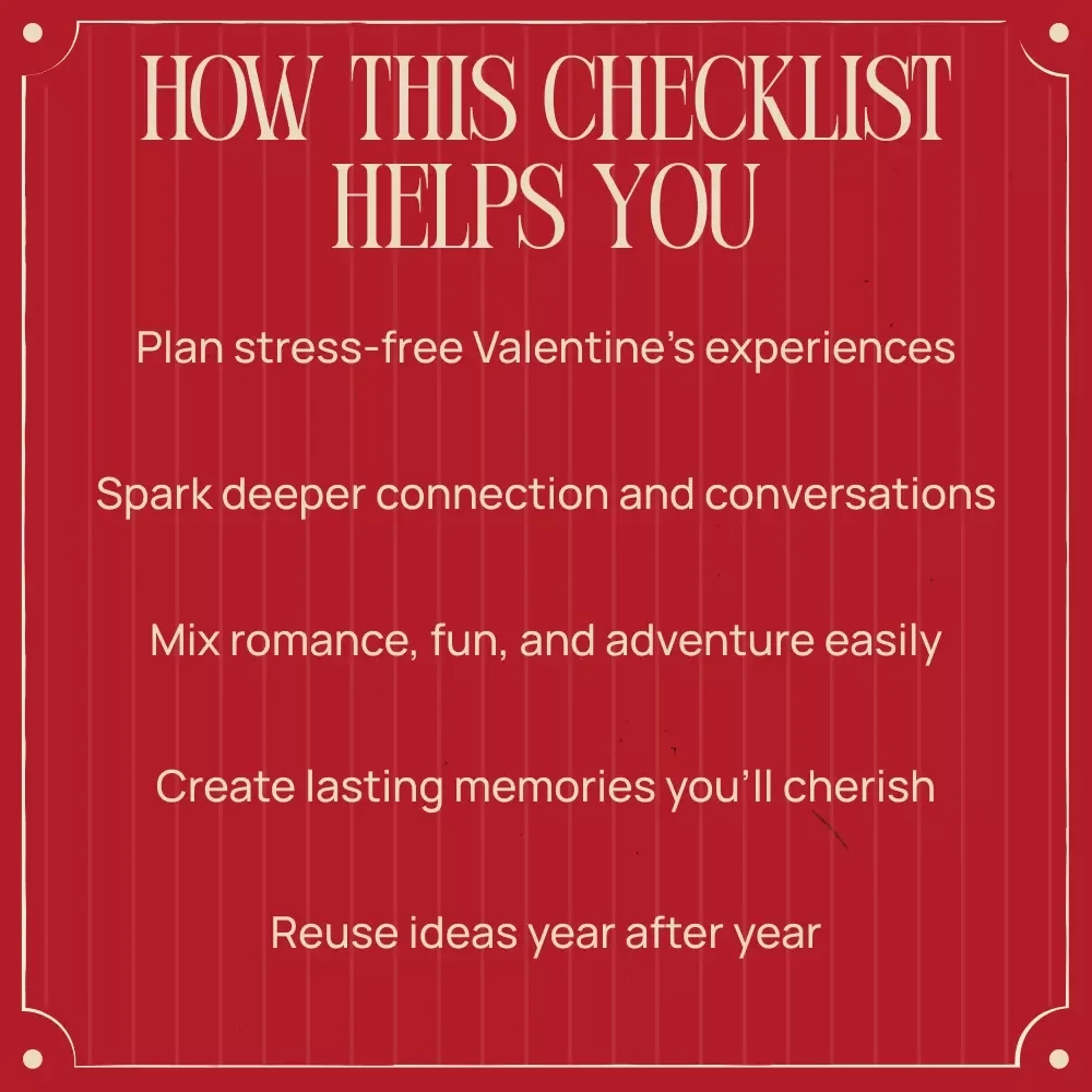 Valentine’s Day Bucket List for Couples | Romantic Date Ideas Guide, Fun & Adventurous Activities, Digital Download for Love & Connection