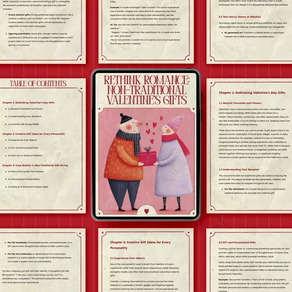 Rethink Romance: Non-Traditional Valentine’s Gifts – A Creative Guide to Non Traditional Valentine’s Gift Ideas That Truly Connect