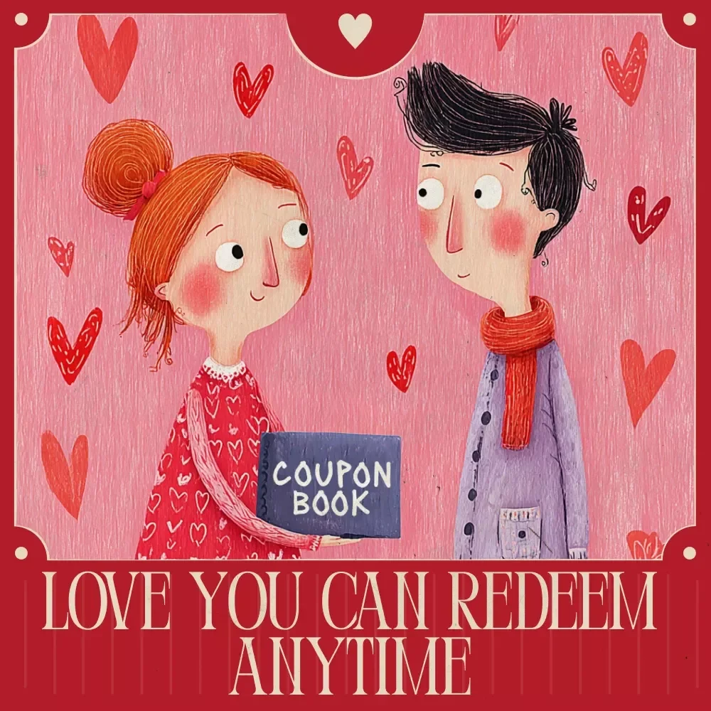 Love You Can Redeem Anytime – Thoughtful Love Coupon Book Guide, Romantic Digital Download, Printable Relationship Gift, Valentine’s Day & Anniversary eBook