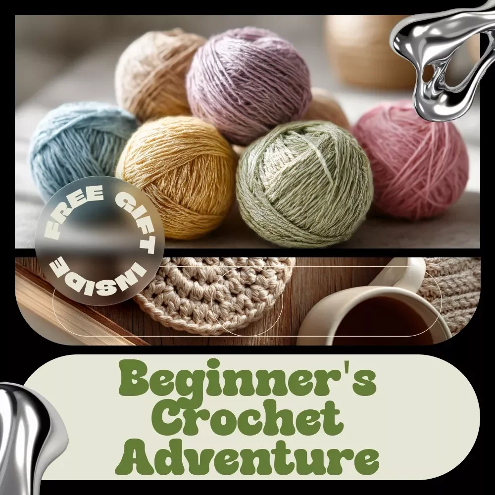 Beginner's Crochet Adventure | Crochet Guide for Beginners, Step-by-Step Crochet eBook, Learn to Crochet Basics, Digital Download
