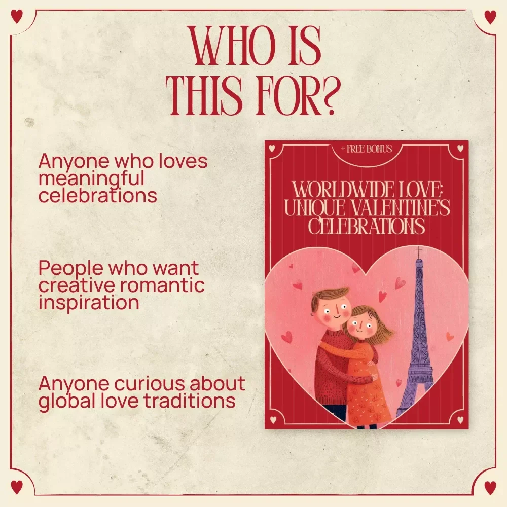 Worldwide Love: Unique Valentine’s Celebrations | Romantic Travel-Inspired Valentine’s Guide | Digital Download eBook