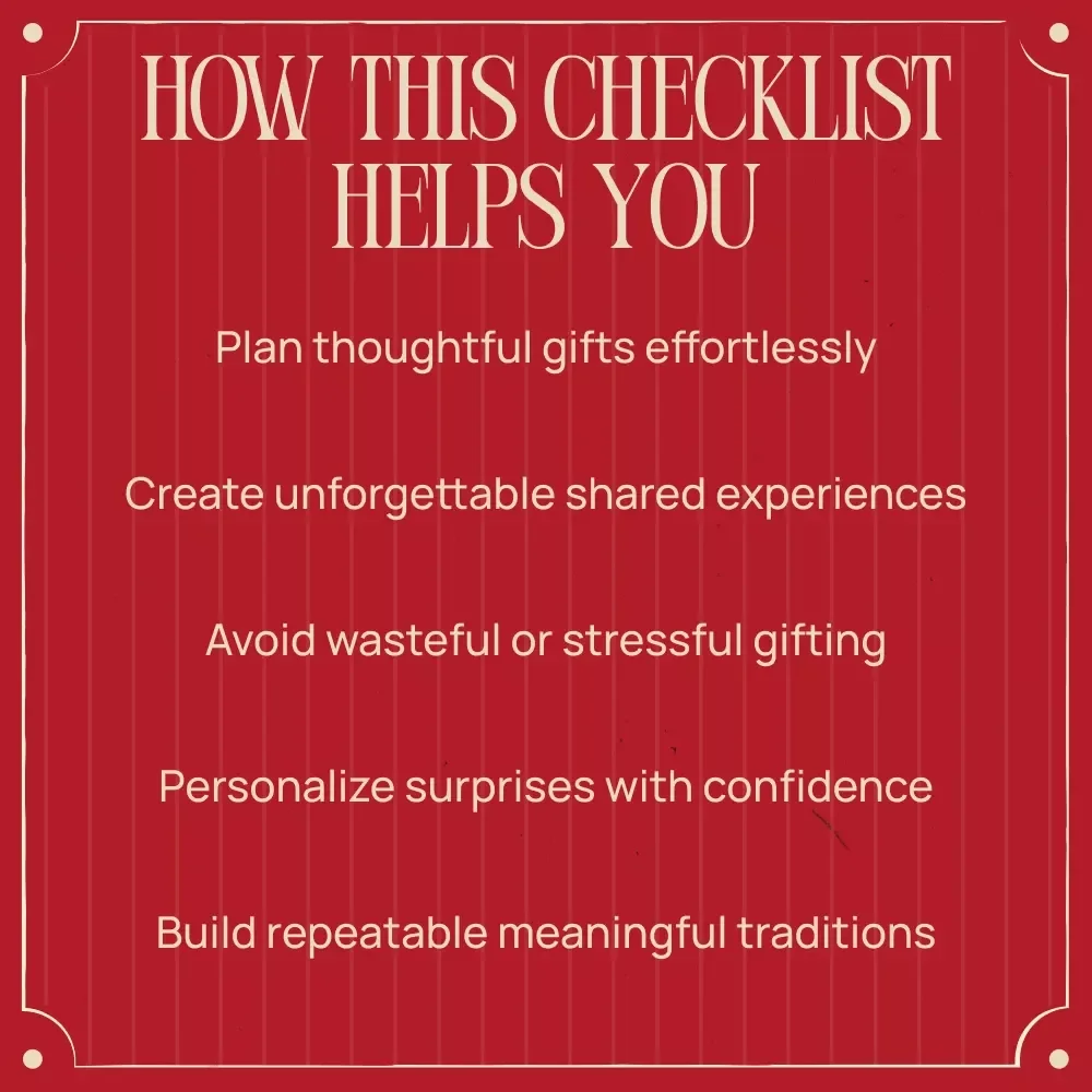 Love That Lasts – Valentine’s Day Checklist for Choosing Experiences vs Gifts | Thoughtful, Meaningful, Stress-Free Love Guide