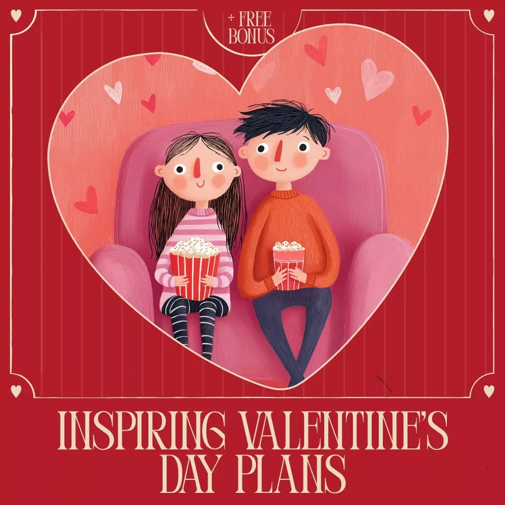 Together Time: Inspiring Valentine’s Day Plans – Romantic Date Ideas Guide for Couples, Creative Valentine’s Day Plans, Digital Download eBook & Checklist