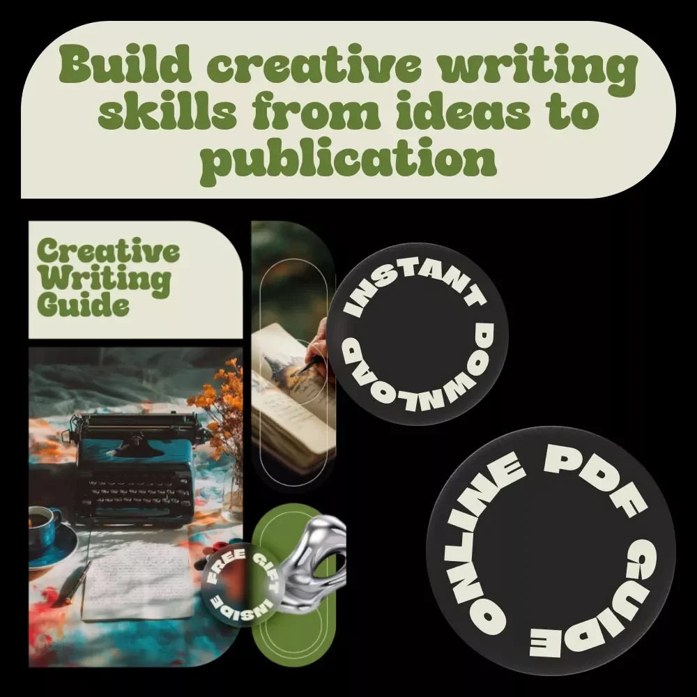 Creative Writing Guide – How to Take Up Creative Writing Step by Step | Beginner-Friendly Storytelling & Writing Practice Guide (Digital Download)