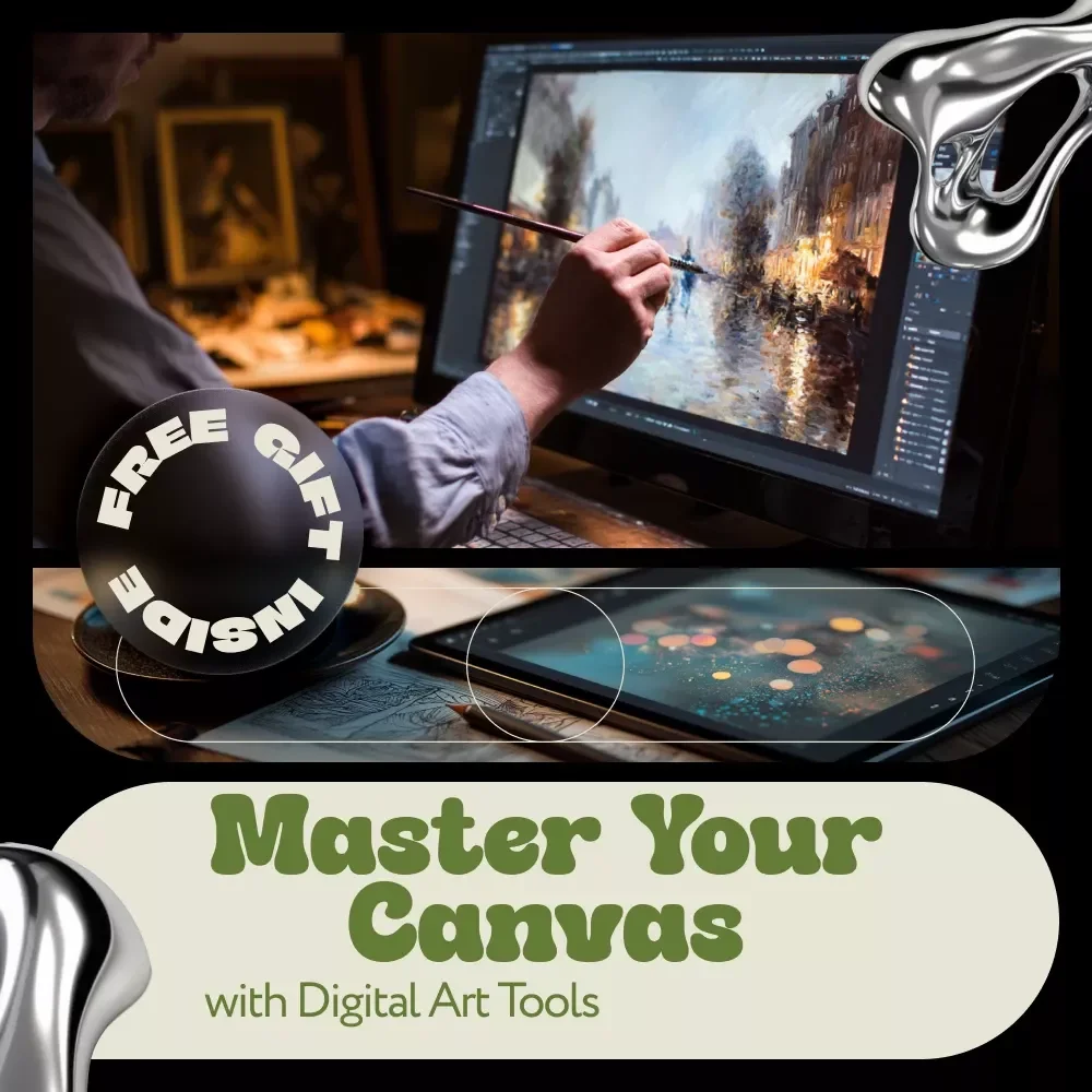 Master Your Canvas with Digital Art Tools | Beginner-Friendly Ebook with Digital Art Tools Explained
