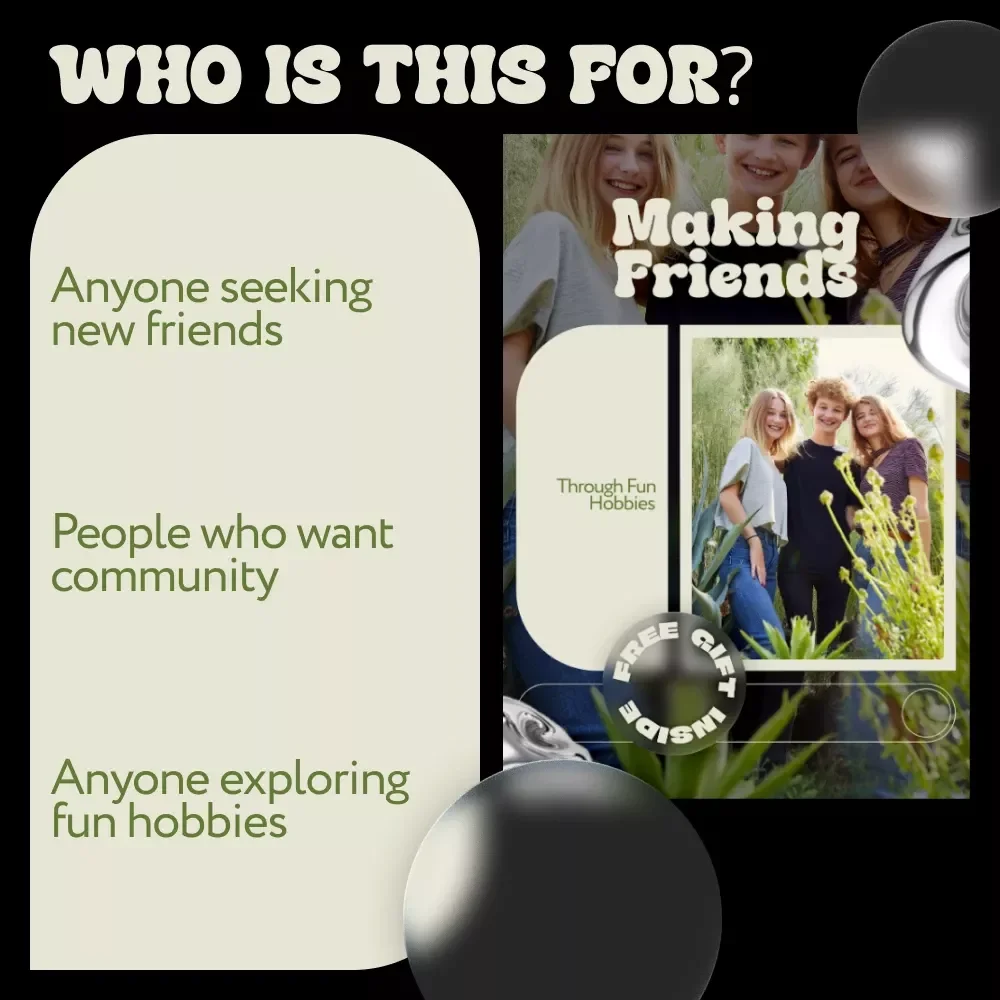 Making Friends Through Fun Hobbies | Digital Guide to Hobbies That Help Make Friends | Social Skills & Community Building Download