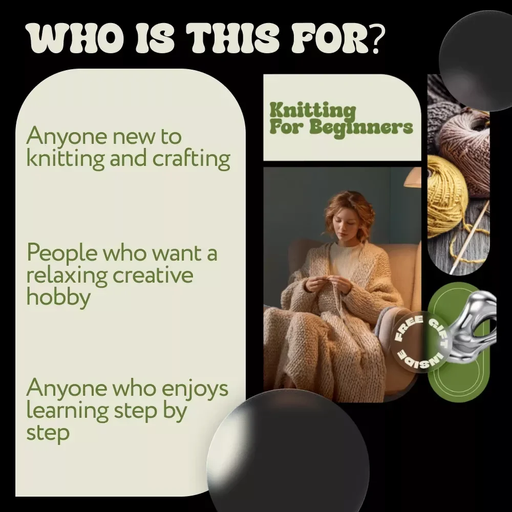 Knitting for Beginners – Step-by-Step Knitting Guide for Absolute Beginners, Easy Stitches, Simple Projects, and Modern Tools