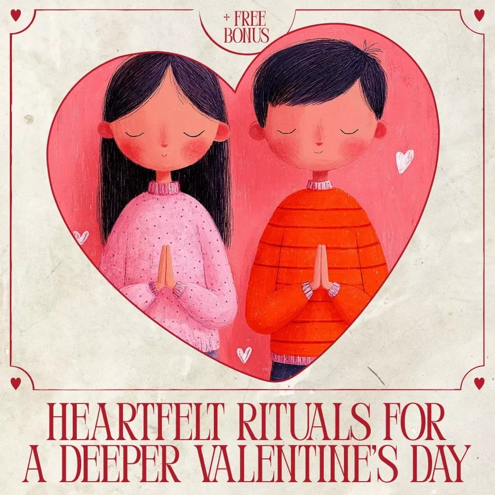 Heartfelt Rituals for a Deeper Valentine’s Day – Romantic Connection Guide, Daily Love Rituals eBook, Valentine’s Day Relationship Workbook