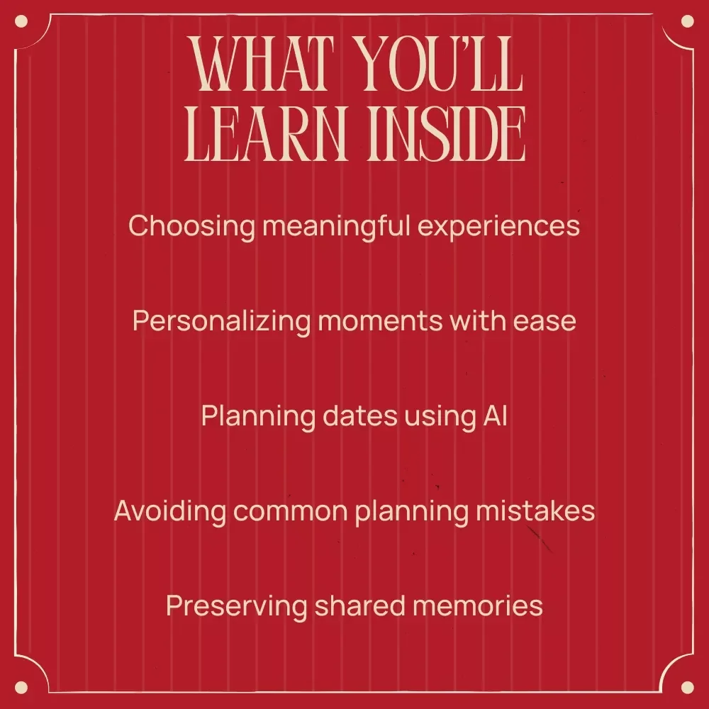 From Moments to Memories: Romantic Experiences – A Thoughtful Guide to Romantic Experience Gifts for Partners, Meaningful Dates & Lasting Memories (Digital Download)