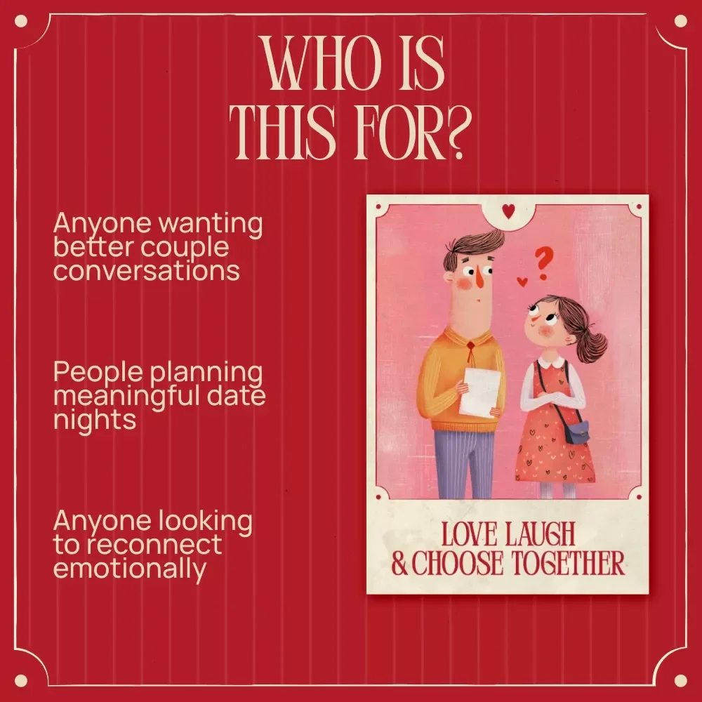 Love Laugh and Choose Together – Valentine’s Day Guide with Valentine’s Day Would You Rather Questions for Couples & Date Night Connection