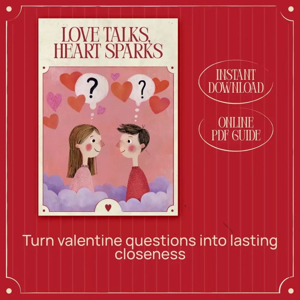 Love Talks, Heart Sparks – A Meaningful Relationship Guide with Valentine’s Day Questions That Bring Couples Closer | Digital Download