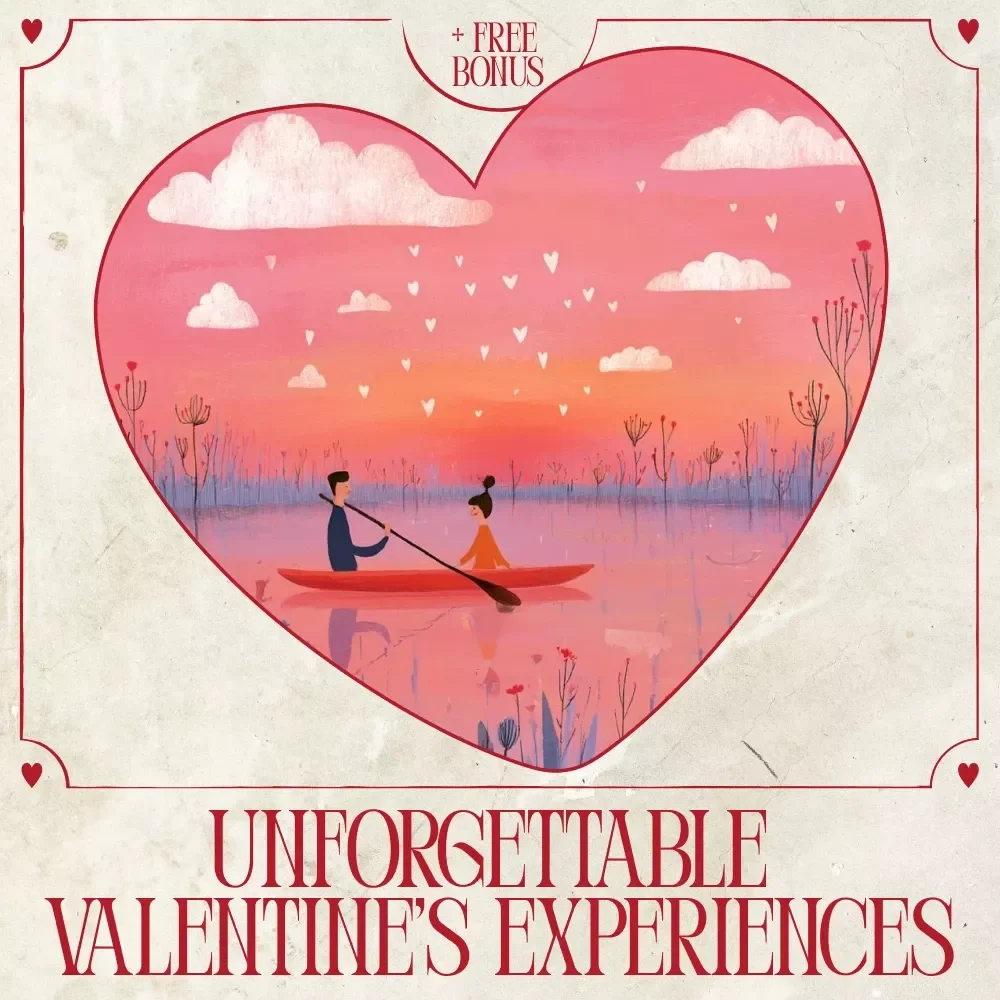 Unforgettable Valentine’s Experiences | Experience Gift Ideas Ebook | Unique Experience Gifts Valentine’s Day Guide for Couples