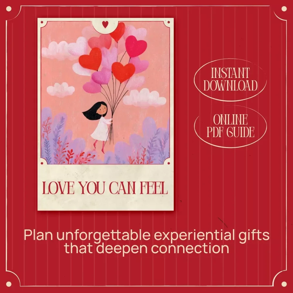 Love You Can Feel: A Thoughtful Experiential Gift Guide eBook | Best Experiential Gifts for Valentine’s Day