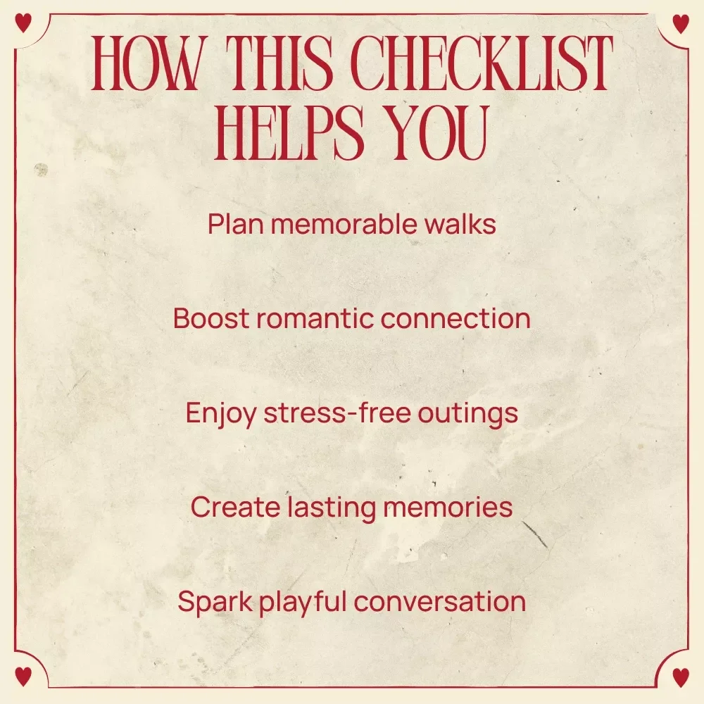 Love Walk Plan: Nature Walk for Valentine’s Checklist, Romantic Outdoor Date Guide, eBook for Couples’ Adventure
