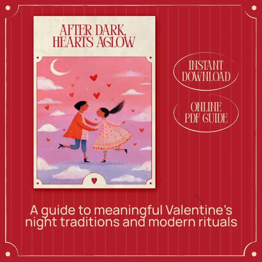 After Dark, Hearts Aglow – A Romantic Guide to Valentine’s Day Night Traditions, Meaningful Modern Rituals & Cozy At-Home Love Stories