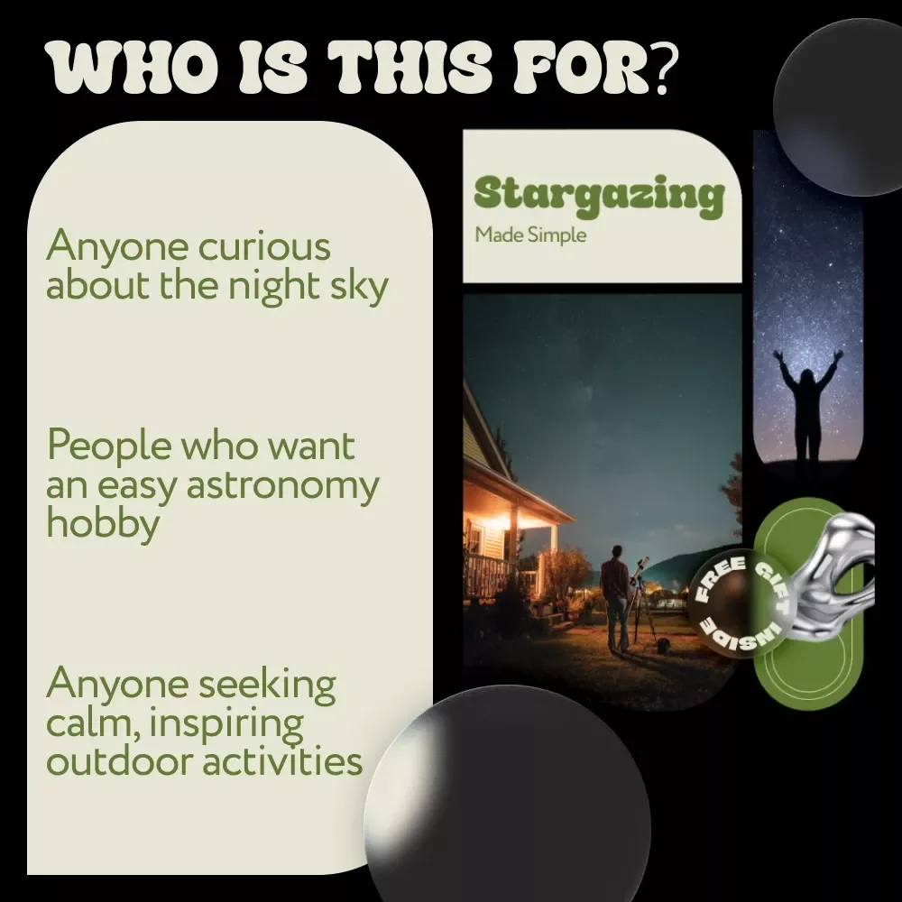 Stargazing Made Simple – Beginner Stargazing Guide eBook | Night Sky, Constellations & Celestial Events Digital Download