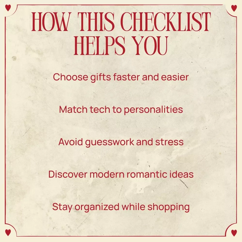Tech Cupid: Your Valentine’s Day Gift Checklist | Valentine’s Day Tech Gift Ideas Digital Download | Smart Gadgets Gift Guide for Him & Her