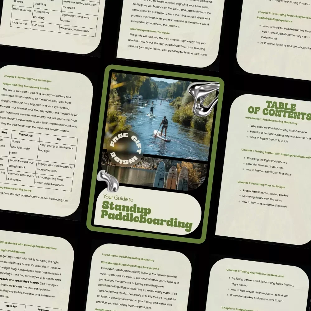 Your Guide to Standup Paddleboarding | Beginner to Advanced Standup Paddleboarding Guide, SUP Techniques, Safety Tips, Paddleboarding Skills, Digital Download eBook