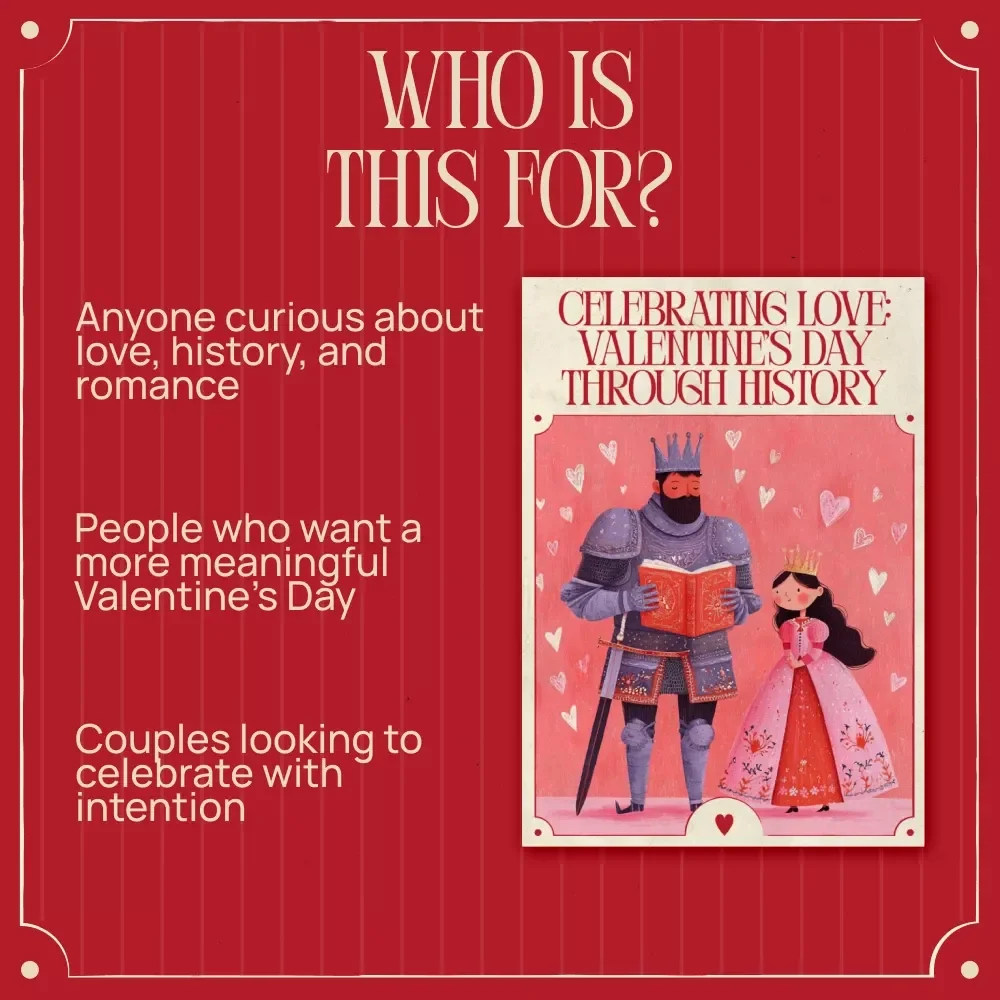 Celebrating Love: Valentine’s Day Through History | Valentine’s Day History Guide, Romantic Traditions eBook, Digital Download