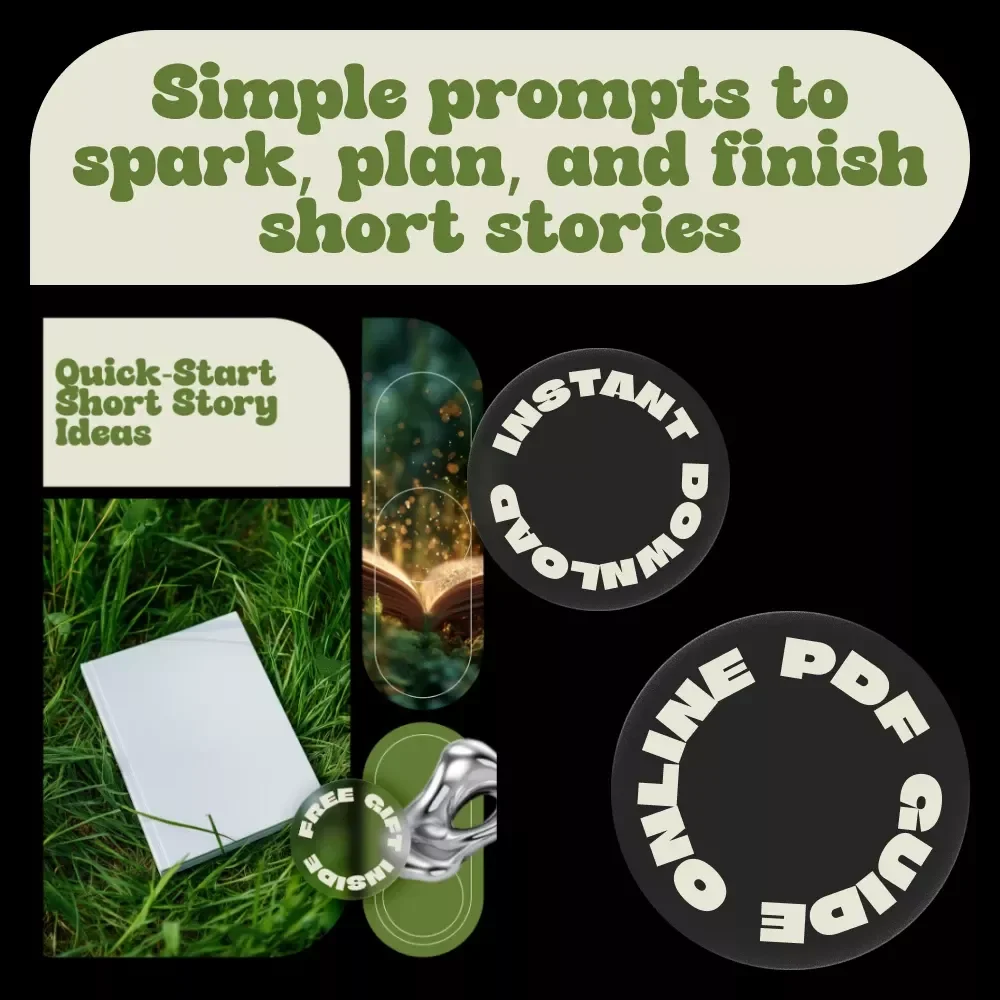 Quick-Start Short Story Ideas – Creative Writing Checklist for Writers, Instant Download Short Story Ideas Guide