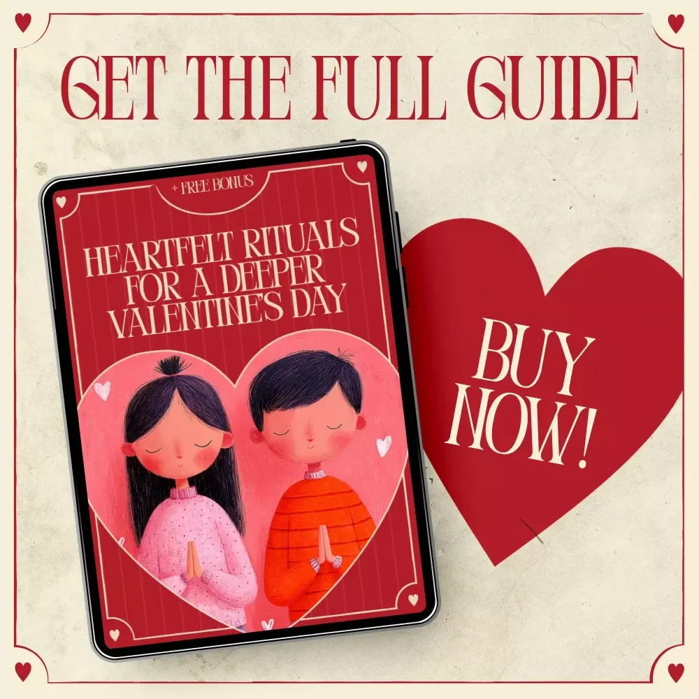 Heartfelt Rituals for a Deeper Valentine’s Day – Romantic Connection Guide, Daily Love Rituals eBook, Valentine’s Day Relationship Workbook