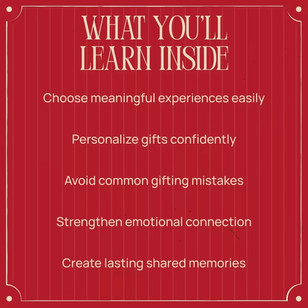Love You Can Feel: A Thoughtful Experiential Gift Guide eBook | Best Experiential Gifts for Valentine’s Day